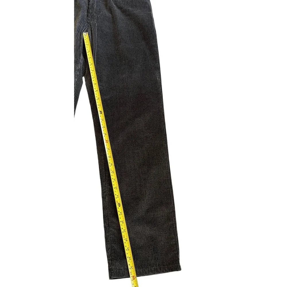 Thomas Elliott Milan Mens Corduroy Pants Brown Made in Italy Straight Leg 36x32